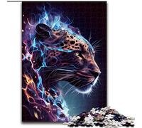 Jigsaw Puzzles for Teenagers 1000 Piece Puzzle Electrifying Leopard, Learning Educational Is Ideal As A Gift for The Whole Family (Size 26x38cm)