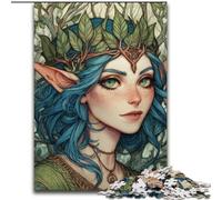 Jigsaw Puzzles for Teenagers 1000 Piece Puzzle Elf Girl,Help The Brain Exercise Addictive Toys to Cultivate Patience Perfect Decoration 38x26cm