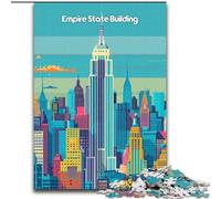 Jigsaw Puzzles for Teenagers 1000 Piece Puzzle Empire State Building,Toys Educational Games Stress Relieving Great Gifts And Toys 50x75cm