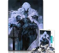 Jigsaw Puzzles for Teenagers 1000 Piece Puzzle Evil Knight,Help The Brain Exercise Addictive Toys to Cultivate Patience Enhance Memory (38x26cm)