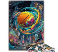 Jigsaw Puzzles for Teenagers 1000 Piece Puzzle Fantasy Basketball, Analysis And Logic with Fully Interlocking Randomly Shaped Pieces for And Age 14 Years Up 26X38CM