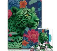 Jigsaw Puzzles for Teenagers 1000 Piece Puzzle Fantasy Cheetah,Decompressing Intellectual Educational Toy Birthday Gift 38x26cm