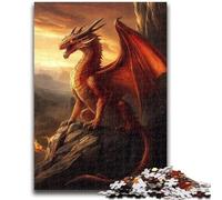 Jigsaw Puzzles for Teenagers 1000 Piece Puzzle Fantasy Dragon, Analysis And Logic with Fully Interlocking Randomly Shaped Pieces for And Age 14 Years Up 26X38CM