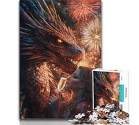 Jigsaw Puzzles for Teenagers 1000 Piece Puzzle Fantasy Dragon,for Educational Game Challenge Toy Deal As Gifts for The Whole Family 75x50cm