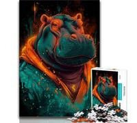 Jigsaw Puzzles for Teenagers 1000 Piece Puzzle Fantasy Hippo,Toys Educational Games Stress Relieving Great Gifts And Toys 75x50cm