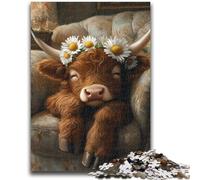 Jigsaw Puzzles for Teenagers 1000 Piece Puzzle Farm Yak Challenging To Complete But Fun And Humorous Educational Game for Birthday 26x38cm