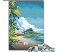 Jigsaw Puzzles for Teenagers 1000 Piece Puzzle Fiji Island Paradise, Educational Toys for Is Ideal As A Gift for The Whole Family for And 14 Years Old 26x38cm