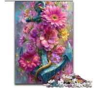 Jigsaw Puzzles for Teenagers 1000 Piece Puzzle Flowers Anchor, Brain Teaser For Wall Decoration Unique Birthday And Xmas Gifts for for Age 14 (Size 26x38cm)