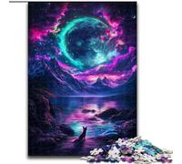 Jigsaw Puzzles for Teenagers 1000 Piece Puzzle Fox Under The Planet Brain Intelligence Challenge Addictive Toys Funny Gift for Ages 14+ 50x75cm