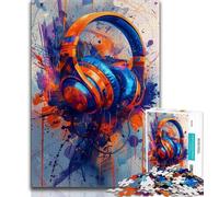 Jigsaw Puzzles for Teenagers 1000 Piece Puzzle Gaming Headset,Challenging Game And Family Play Educational Game for Birthday,Chrismas (38x26cm)