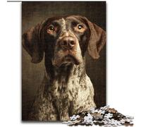 Jigsaw Puzzles for Teenagers 1000 Piece Puzzle German Shorthaired Pointer, Family Entertainment Toys Is Ideal As Gifts for The Whole Family for 14+ (Size 50x75cm)