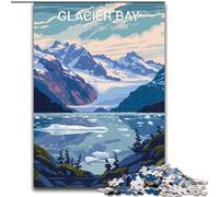 Jigsaw Puzzles for Teenagers 1000 Piece Puzzle Glacier Bay National Park, Stress Relief Toys Unique Birthday And Gifts for Ages 14+ 26x38cm