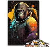 Jigsaw Puzzles for Teenagers 1000 Piece Puzzle Gorilla Unreal Brain Intelligence Challenge Addictive Toys Birthday Present, Gifts, Wall Art 50x75cm