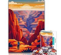 Jigsaw Puzzles for Teenagers 1000 Piece Puzzle Grand Canyon Sunset,Help The Brain Exercise Addictive Toys to Cultivate Patience Enhance Memory (75x50cm)