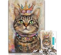 Jigsaw Puzzles for Teenagers 1000 Piece Puzzle Happy Birthday Cat,Stress Reliever Difficult Challenge Every Piece Is Unique - Challenging Family Fun Game 38x52cm