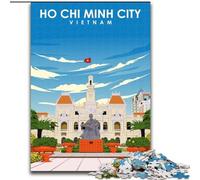 Jigsaw Puzzles for Teenagers 1000 Piece Puzzle Ho Chi Minh City Vietnam, Educational Toys for Is Ideal As A Gift for The Whole Family for And 14 Years Old 26x38cm