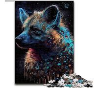 Jigsaw Puzzles for Teenagers 1000 Piece Puzzle Hyena Ink Painting, Family Entertainment Toys Is Ideal As Gifts for The Whole Family for 14+ (Size 26x38cm)