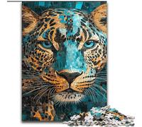 Jigsaw Puzzles for Teenagers 1000 Piece Puzzle Intricate And Vibrant Leopard, Help The Brain Exercise Addictive Toys to Cultivate Patience Enhance Memory (Size 50x75cm)