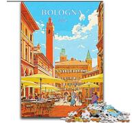 Jigsaw Puzzles for Teenagers 1000 Piece Puzzle Italy Bologna Travel, for Age 14+ Suitable for Couples Fun at Home Activities, Birthday Present,Travel Gifts 26x38cm