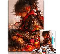 Jigsaw Puzzles for Teenagers 1000 Piece Puzzle Japanese Female Ninja Warrior,learning Educational Is Ideal As A Gift for The Whole Family (75x50cm)