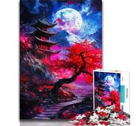 Jigsaw Puzzles for Teenagers 1000 Piece Puzzle Japanese Temples,Educational Games Home Decoration for Is Ideal As A Gift for The Whole Family (38x26cm)