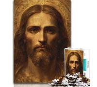 Jigsaw Puzzles for Teenagers 1000 Piece Puzzle Jesus Art,Challenging Game And Family Play with Fully Interlocking Randomly Shaped Pieces (38x26cm)