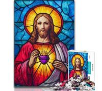 Jigsaw Puzzles for Teenagers 1000 Piece Puzzle Jesus Art,learning Educational Is Ideal As A Gift for The Whole Family 38x26cm