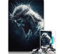 Jigsaw Puzzles for Teenagers 1000 Piece Puzzle Jesus,Challenging Game And Family Play with Fully Interlocking Randomly Shaped Pieces (38x26cm)