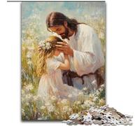 Jigsaw Puzzles for Teenagers 1000 Piece Puzzle Jesus, Quiz Game Wall Decoration Unique Birthday And Xmas Gifts (Size 50x75cm)