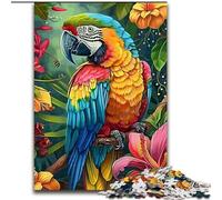 Jigsaw Puzzles for Teenagers 1000 Piece Puzzle Jungle Parrot, Learning Educational Toys Unique Birthday And Gifts for Age 14+ (Size 50x75cm)