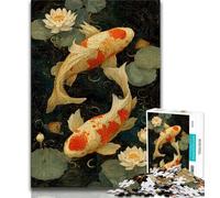 Jigsaw Puzzles for Teenagers 1000 Piece Puzzle Koi,Family Entertainment Toys Is Ideal As A Gift for The Whole Family (38x26cm)