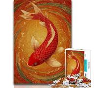 Jigsaw Puzzles for Teenagers 1000 Piece Puzzle Koi,Family Entertainment Toys Is Ideal As A Gift for The Whole Family (75x50cm)