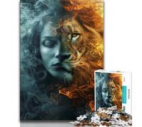 Jigsaw Puzzles for Teenagers 1000 Piece Puzzle Leo Woman,Educational Games Home Decoration Birthday Present,Gifts,Wall Art 38x52cm