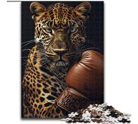 Jigsaw Puzzles for Teenagers 1000 Piece Puzzle Leopard Boxer, Learning Educational Toys Unique Birthday And Gifts for Age 14+ (Size 26x38cm)