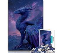 Jigsaw Puzzles for Teenagers 1000 Piece Puzzle Magic Dragon,Stress Reliever Difficult Challenge Every Piece Is Unique - Challenging Family Fun Game (38x26cm)