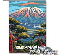 Jigsaw Puzzles for Teenagers 1000 Piece Puzzle Majestic Kilimanjaro,Educational Games Home Decoration Birthday Present,Gifts,Wall Art 50x75cm
