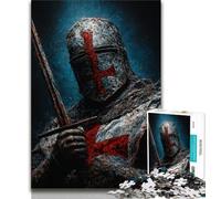 Jigsaw Puzzles for Teenagers 1000 Piece Puzzle Medieval Knight Paintings,Educational Games Home Decoration for Is Ideal As A Gift for The Whole Family (75x50cm)
