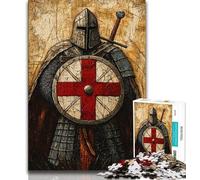 Jigsaw Puzzles for Teenagers 1000 Piece Puzzle Medieval Knights,Family Entertainment Toys Is Ideal As A Gift for The Whole Family (38x26cm)