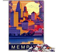 Jigsaw Puzzles for Teenagers 1000 Piece Puzzle Memphis, Educational Toys for Is Ideal As A Gift for The Whole Family for And 14 Years Old 26x38cm