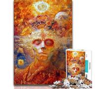 Jigsaw Puzzles for Teenagers 1000 Piece Puzzle Mexican Style Skull,Educational Games Home Decoration for Is Ideal As A Gift for The Whole Family (75x50cm)