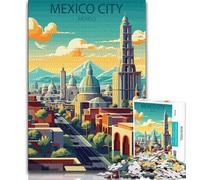 Jigsaw Puzzles for Teenagers 1000 Piece Puzzle Mexico City,Family Entertainment Toys Is Ideal As A Gift for The Whole Family (75x50cm)