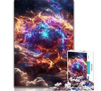 Jigsaw Puzzles for Teenagers 1000 Piece Puzzle Milky Way Universe Landscape,Help The Brain Exercise Addictive Toys to Cultivate Patience Perfect Decoration 75x50cm
