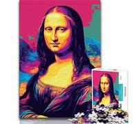 Jigsaw Puzzles for Teenagers 1000 Piece Puzzle Mona Lisa,Stress Reliever Staycation Kill Time Home Decoration Toys (38x26cm)