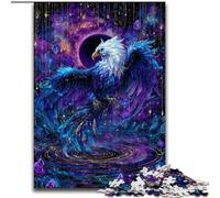 Jigsaw Puzzles for Teenagers 1000 Piece Puzzle Mysterious Eagle, Analysis And Logic with Fully Interlocking Randomly Shaped Pieces for And Age 14 Years Up (Size 26x38cm)