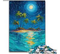Jigsaw Puzzles for Teenagers 1000 Piece Puzzle Night Sky Beach, Suitable for People Aged 14 And Above Challenging To Complete But Fun And Humorous Great Gift (size 50x75cm)