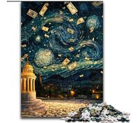 Jigsaw Puzzles for Teenagers 1000 Piece Puzzle Night Sky Dollar Bills, Suitable for People Aged 14 And Above Challenging To Complete But Fun And Humorous Great Gift (size 26x38cm)