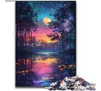 Jigsaw Puzzles for Teenagers 1000 Piece Puzzle Night View, Decompressing Intellectual Educational Toy Is Ideal As Gifts for The Whole Family (Size 50x75cm)