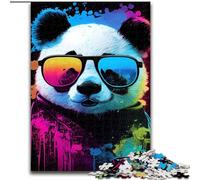 Jigsaw Puzzles for Teenagers 1000 Piece Puzzle Panda Animal PopArt, Learning Educational Toys Unique Birthday And Gifts for Age 14+ (Size 26x38cm)