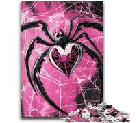 Jigsaw Puzzles for Teenagers 1000 Piece Puzzle Pink Spider Challenging Game And Family Play Educational Game for Birthday, Chrismas 50x75cm
