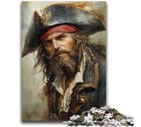 Jigsaw Puzzles for Teenagers 1000 Piece Puzzle Pirate Captain Challenging Game And Family Play Educational Game for Birthday, Chrismas 26x38cm